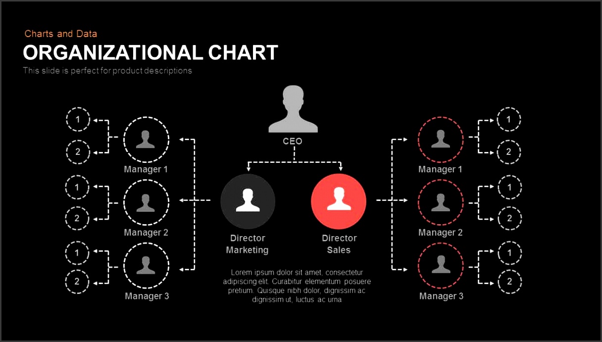 Organizational Chart Powerpoint and Keynote template