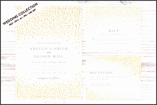 Wedding Invitation Template Suite