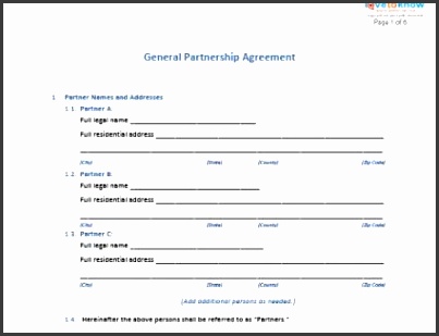 425x322 general partnership agreement thumb