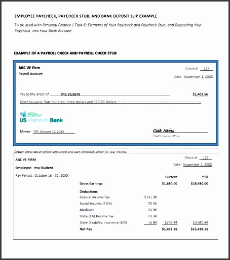 Pay Stub Template 08 lik Pinterest Template payroll stub template free