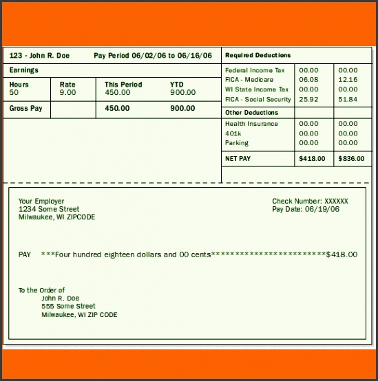 Download Blank Pay Stub Templates Excel PDF