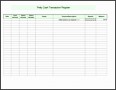 6  Petty Cash Journal Template