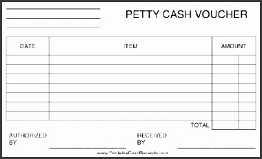 sample voucher receipt petty cash receipt sample template
