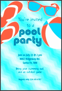 pool party invitation template word