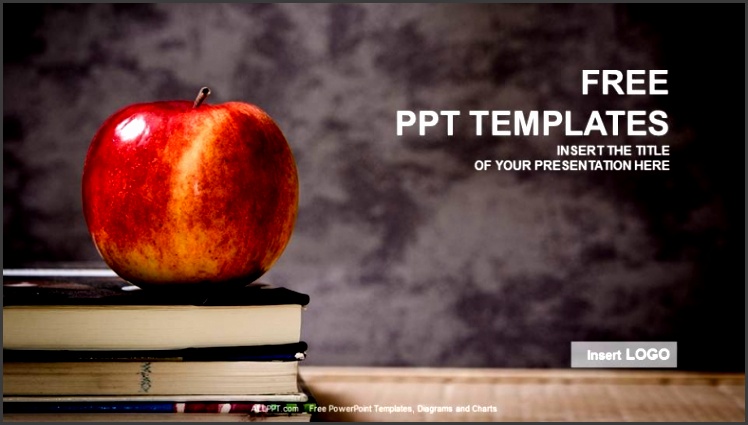 Apple And Book Education PPT Templates 1