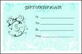 5  Printable Blank Gift Certificate Template