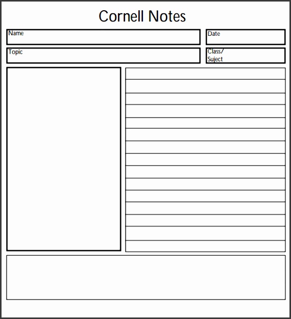 note template for word