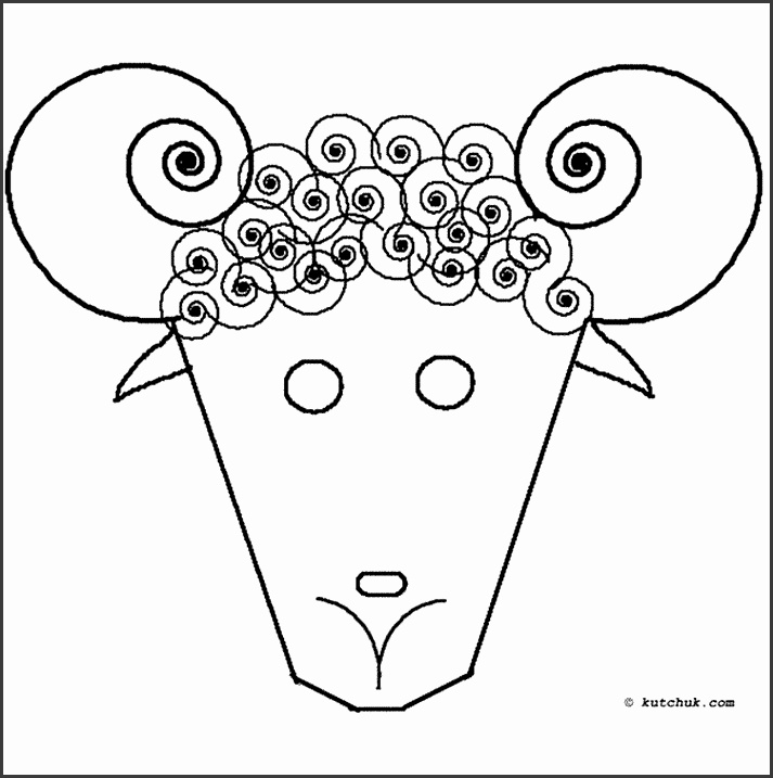 Sheep Template Printable AZ Coloring Pages
