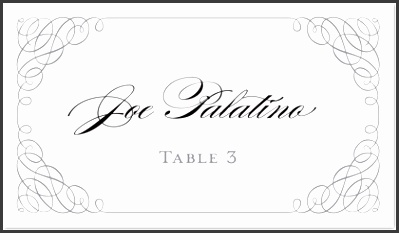 dinner place cards template