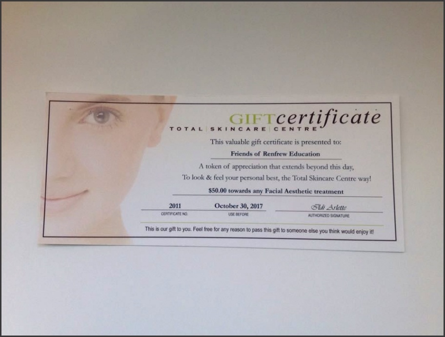 Gift Certificates Printing