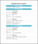 8  Professional Meeting Agenda Template