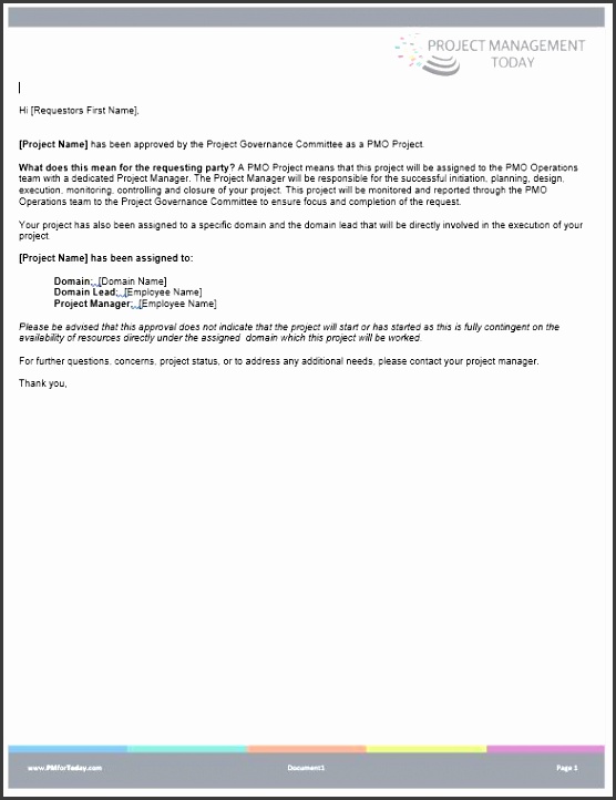 Project Intake Process – Foundational Template Package