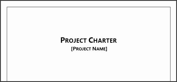 Project Charter Template for Microsoft Word 2013