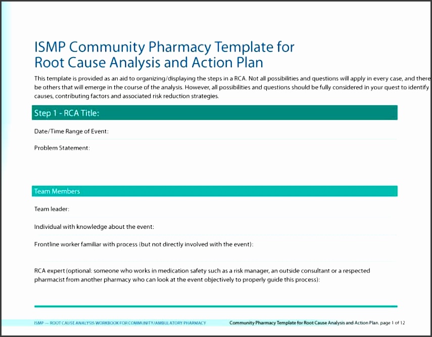 Printable Root Cause Analysis Template 13