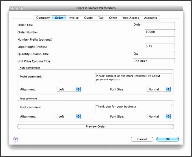 Create professional looking invoices