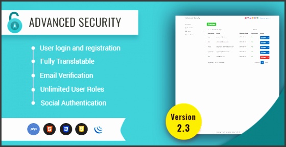 Advanced Security PHP Register Login System CodeCanyon Item for Sale