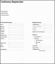 6  Registration Templates for Conferences