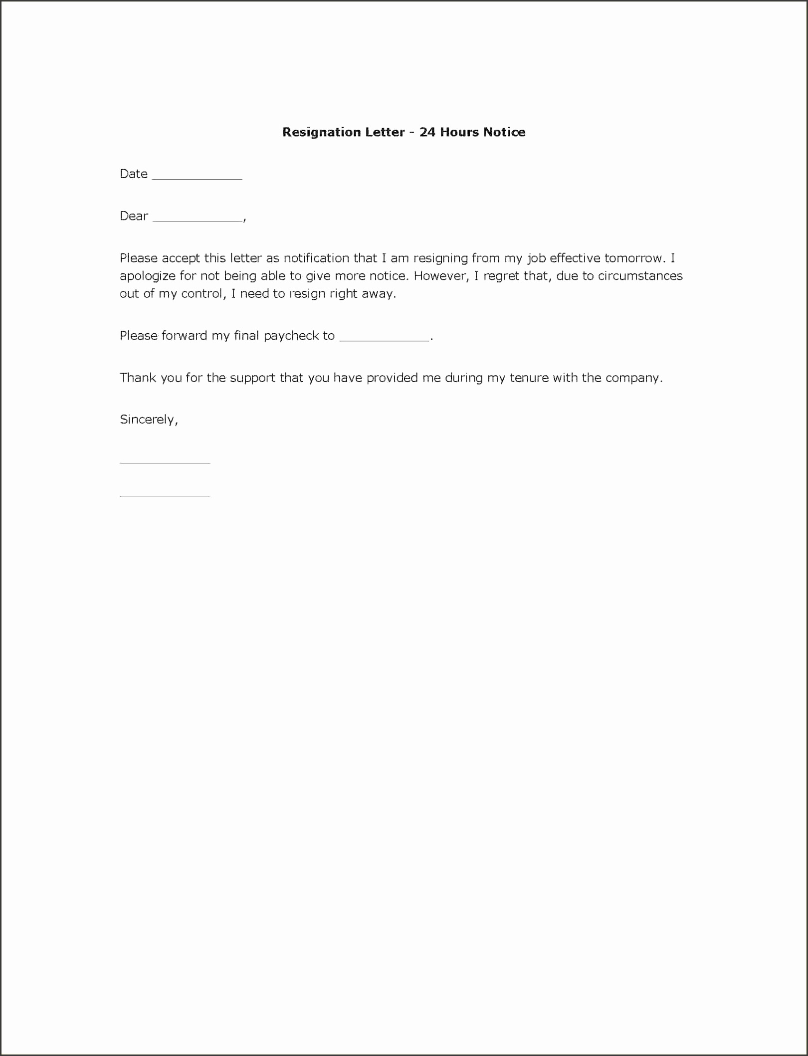 resignation letter sample pdfsign letter template pics word thank you sample