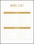 7  Restaurant Wine List Template