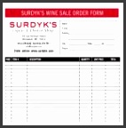 Wine Order Form Template 26 Sales Order Templates Free Sample Example Format Download Free