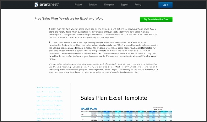 online sales cmo marketing sales strategy Smartsheet Free Sales Plan Templates for