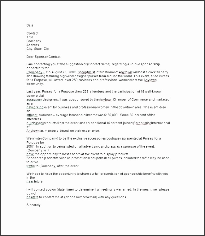 professional cover letter format sponsorship letter sponsorship proposal templates letter format samples job cover letter template
