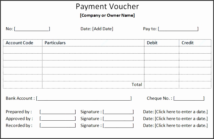 payment voucher sample template