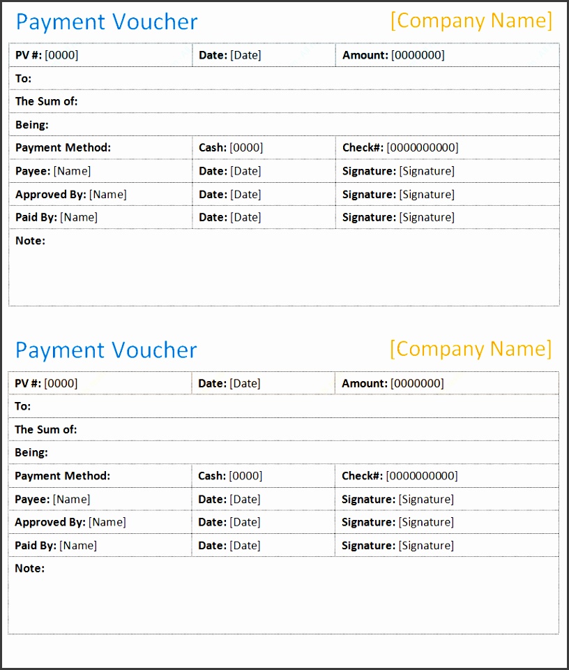 payment voucher template