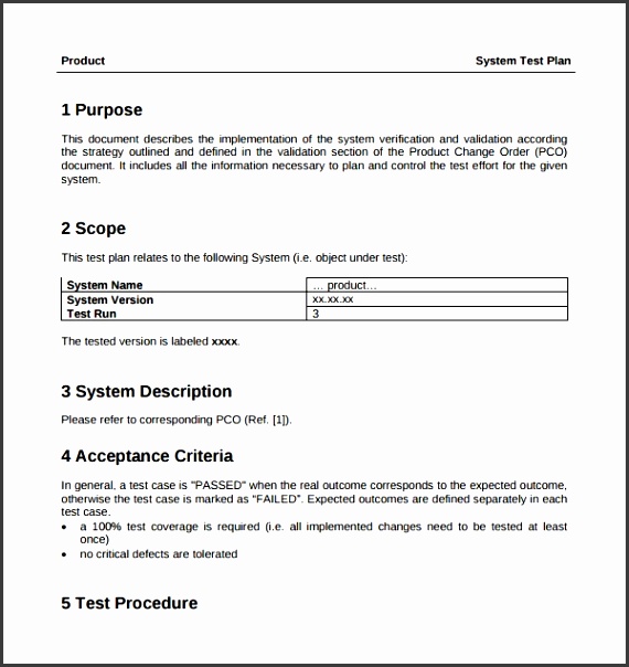 Sample Testing Plan Template 8 Free Documents In PDF Word Example