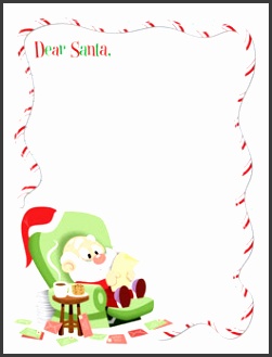 Printable Santa Letter Template Dear Santa