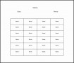 7  Seating Chart Template