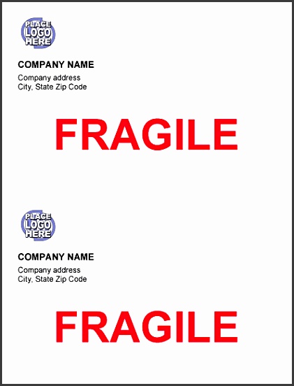 Shipping Label Templates