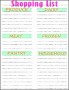 10  Shopping Lists Templates