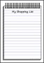 5  Simple Grocery List Template