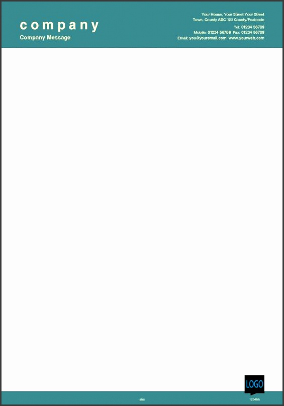 Sample pany Letterhead Template