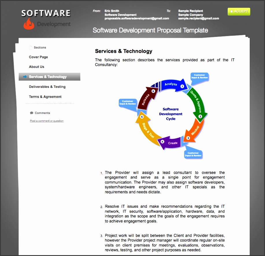 Software Development Sample Proposal