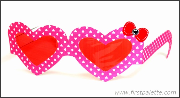 Heart Shaped Paper Eyeglasses
