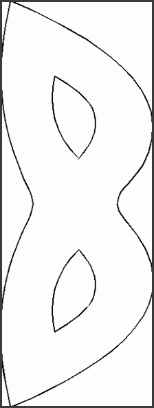 I found a pattern for a simple Mardi Gras mask online I can t remember where sorry It was just a basic simple shape