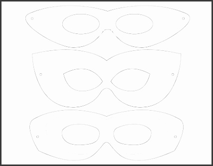 Printable template 3 mask designs