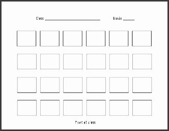 classroom seating chart template