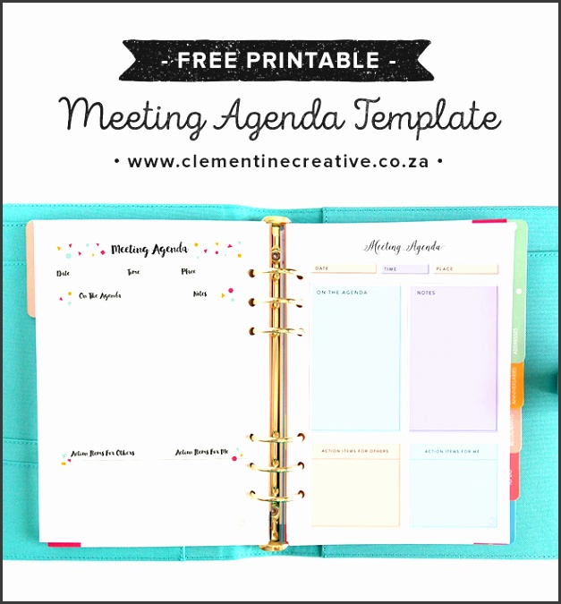 Meetings can be boring Use a cute printable meeting agenda template that will keep you