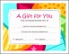 8  Template Gift Certificate Free
