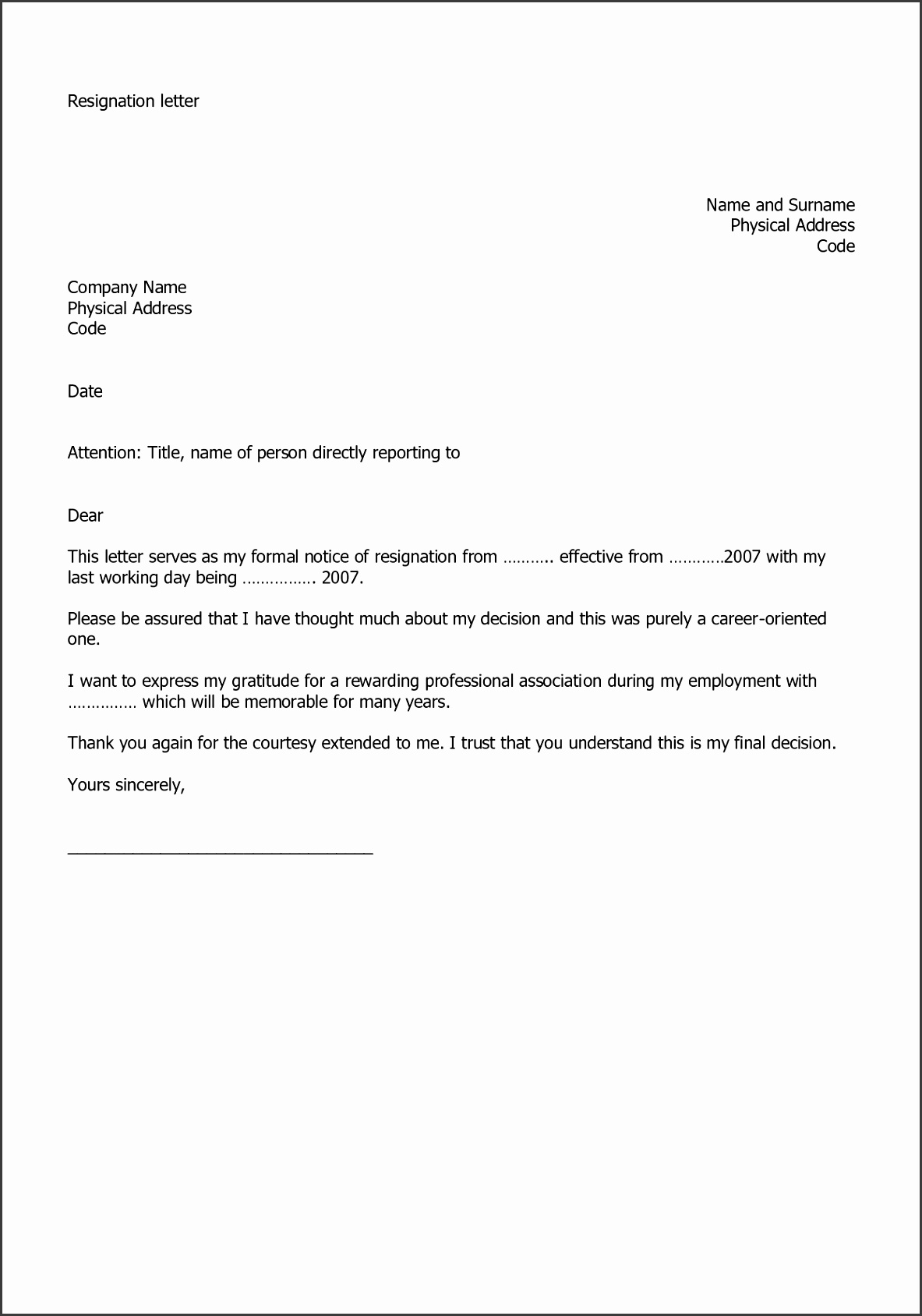 resignation letter cake