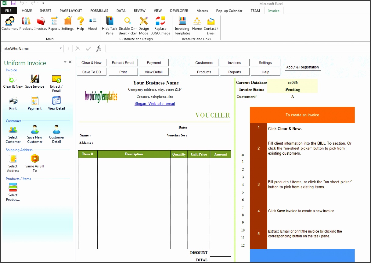 Payment Voucher Template for B5 Paper UIS Edition