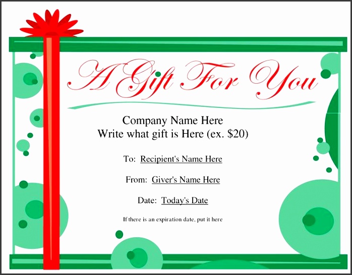 Christmas t certificate template