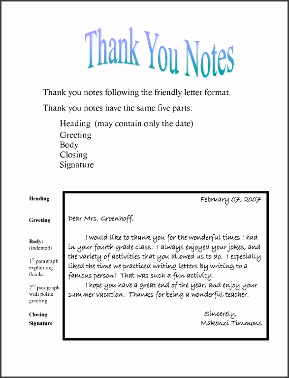 thank you note template