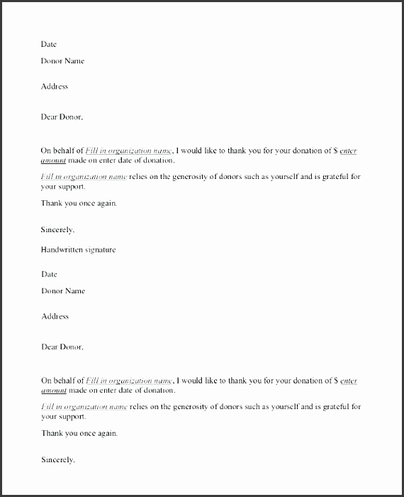 donation thank you letter template sample donation thank you letter donation letter template word