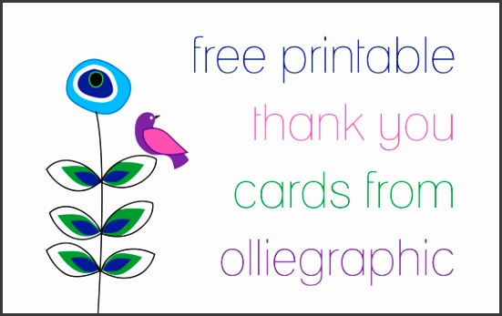Free Printable Thank You Cards Templates
