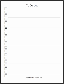 to do list printable