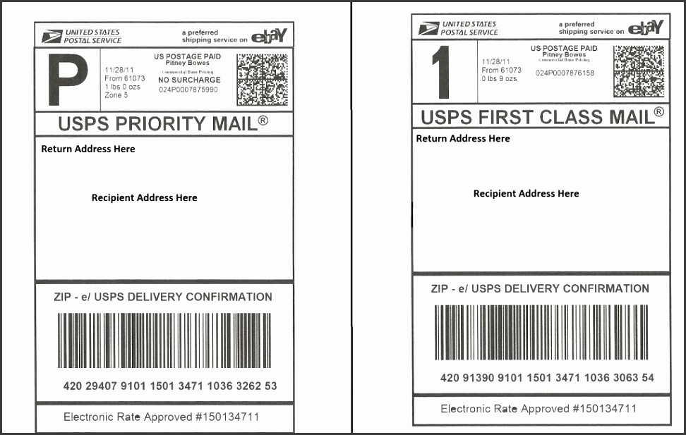 Printable Shipping Label Free